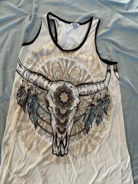 Size xxl casual dress womens tee shirt t  western graphic  tank top